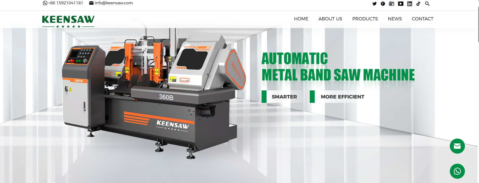 KEENSAW Company Overview Banner
