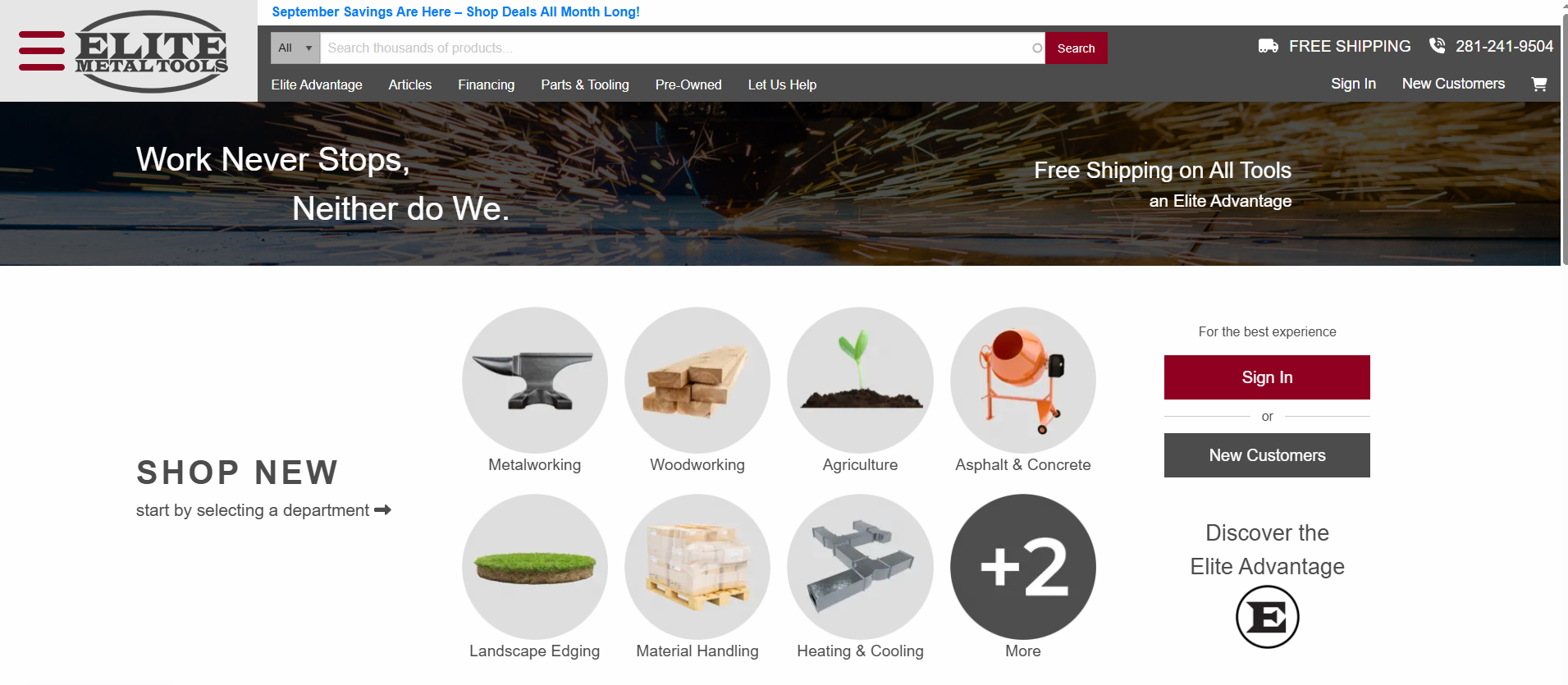 Marvel Saws Company Overview Banner