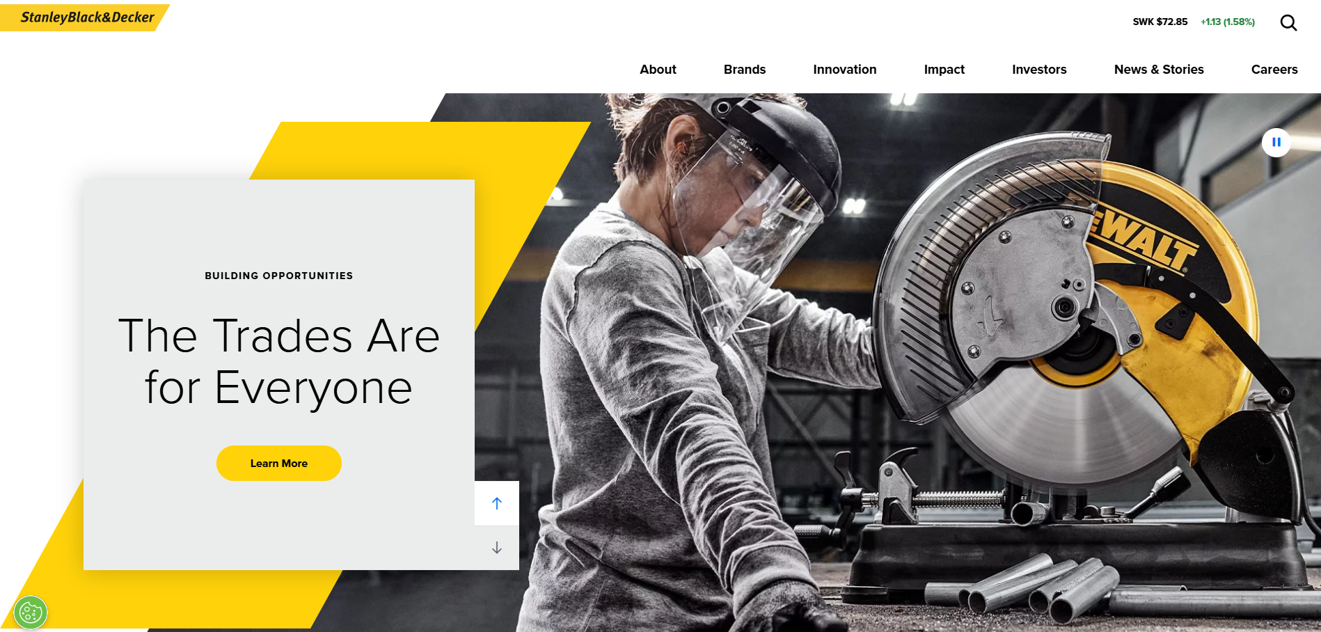 Stanley Black & Decker Company Overview banner