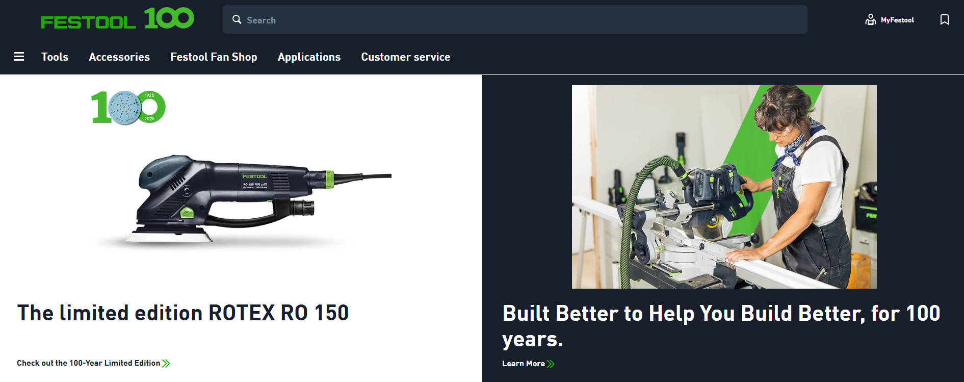 Festool Company Overview Banner