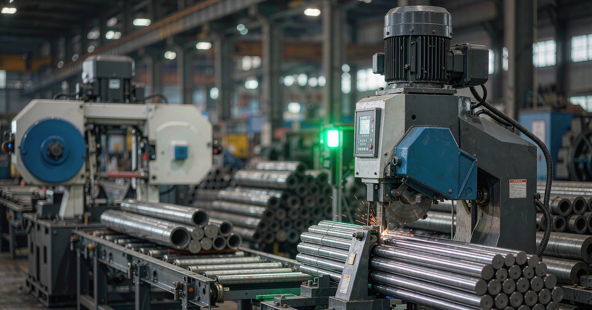 Automotive and forging sawing production line